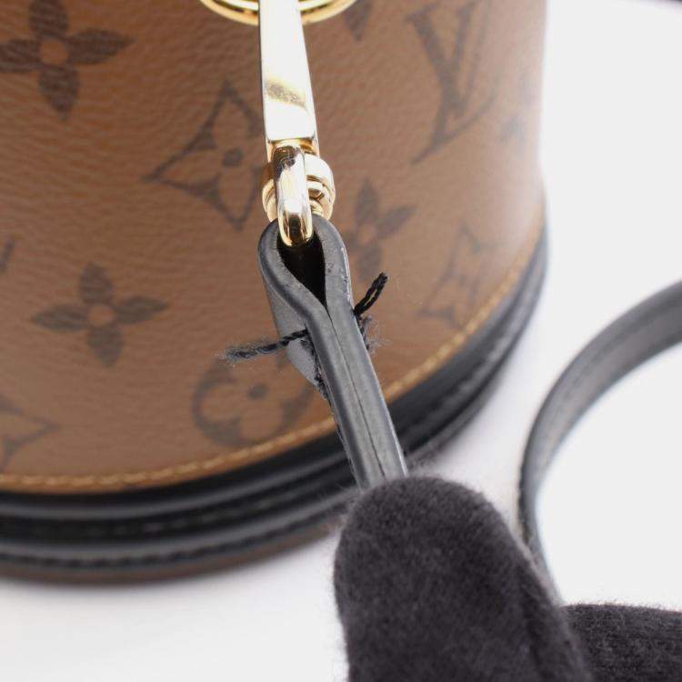 Pre Owned Louis Vuitton Cannes Brown Canvas Top Handle Bag