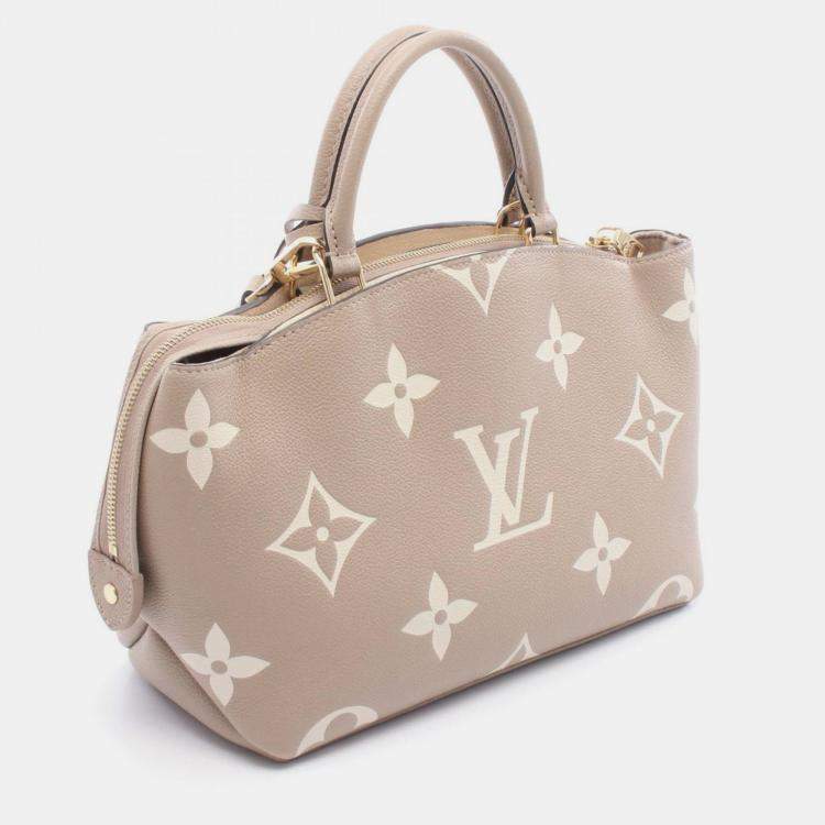 مملوكة مسبقًا Louis Vuitton Neutrals Bicolor Empreinte Monogram Giant Top Handle Bag