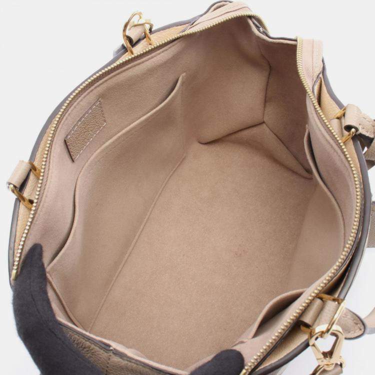 مملوكة مسبقًا Louis Vuitton Neutrals Bicolor Empreinte Monogram Giant Top Handle Bag