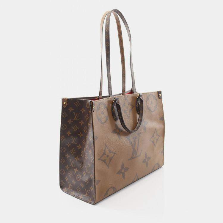 مملوكة مسبقًا Louis Vuitton Onthego GM Brown Monogram Canvas Tote Bag
