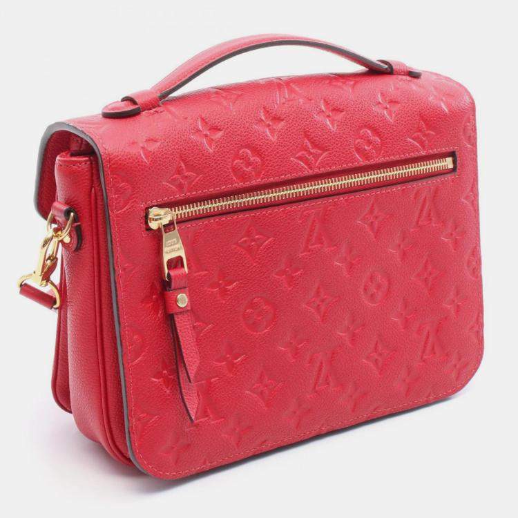 مملوكة مسبقًا Louis Vuitton Metis Cerise Monogram Empreinte Leather Pochette Shoulder Bag