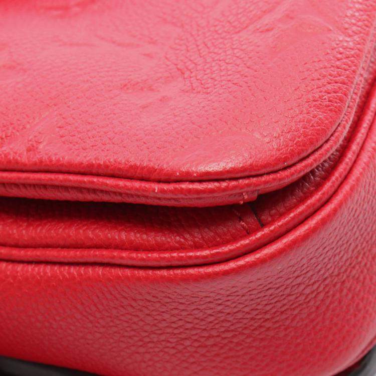 مملوكة مسبقًا Louis Vuitton Metis Cerise Monogram Empreinte Leather Pochette Shoulder Bag