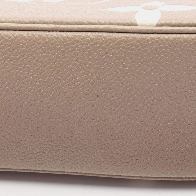 Pre Owned Louis Vuitton Bagatelle NM Beige Empreinte Monogram Giant Hobo Bag