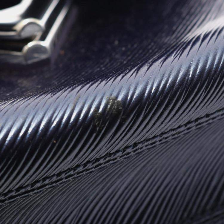 Pre Owned Louis Vuitton Twist MM Navy Epi Leather Chain Shoulder Bag