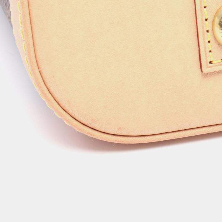 Pre Owned Louis Vuitton Alma Brown Monogram Canvas Leather Handbag