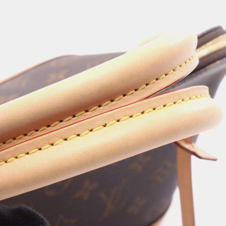 Pre Owned Louis Vuitton Alma Brown Monogram Canvas Leather Handbag