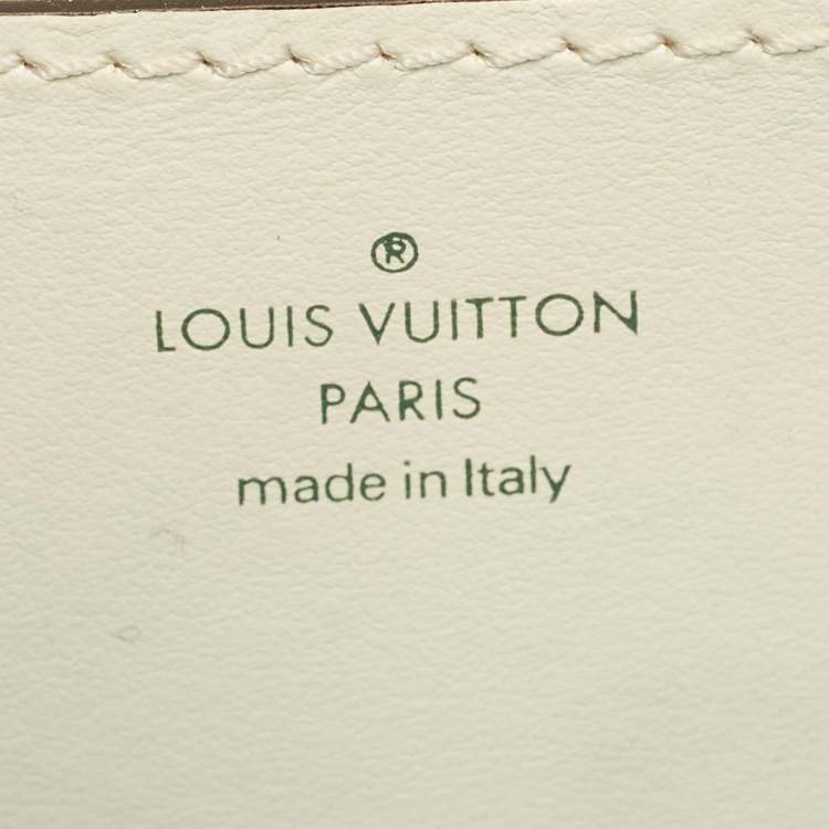 Pre Owned Louis Vuitton Cream Leather LV Pont 9 Bag