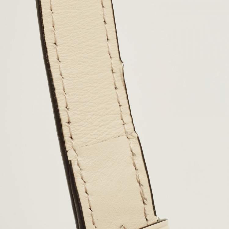 Pre Owned Louis Vuitton Cream Leather LV Pont 9 Bag