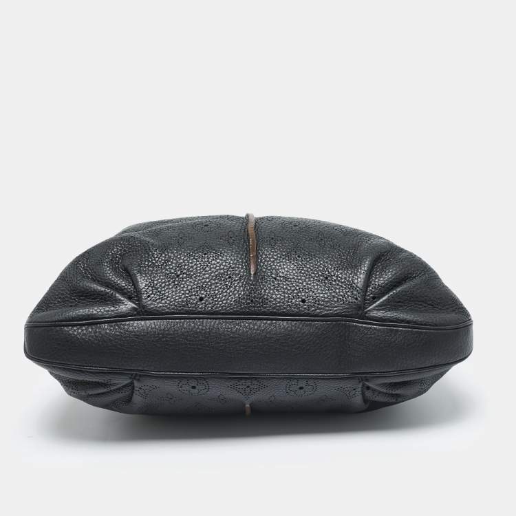 Pre Owned Louis Vuitton Black Monogram Mahina Leather Selene PM Bag