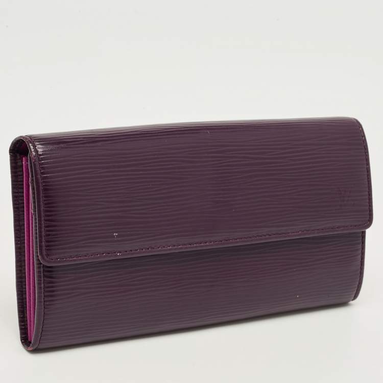 Pre Owned Louis Vuitton Cassis Epi Leather Sarah Wallet