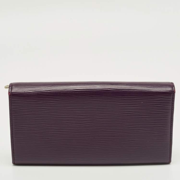 Pre Owned Louis Vuitton Cassis Epi Leather Sarah Wallet