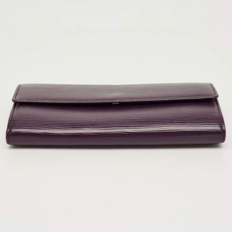 Pre Owned Louis Vuitton Cassis Epi Leather Sarah Wallet