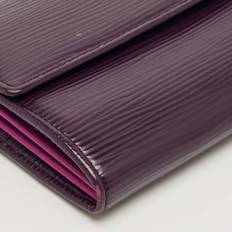 Pre Owned Louis Vuitton Cassis Epi Leather Sarah Wallet