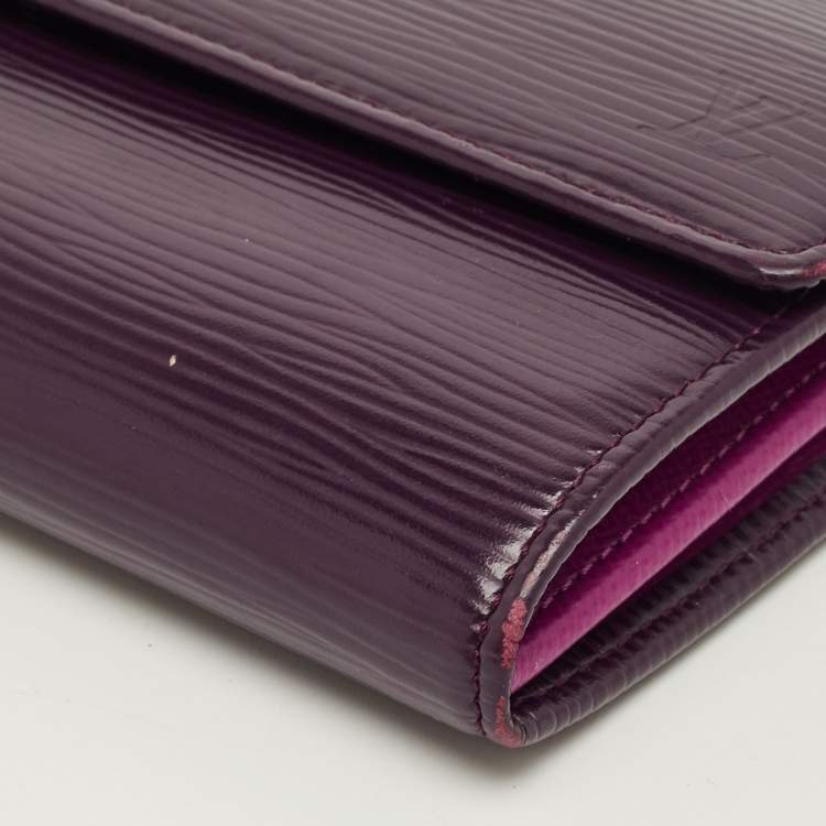 Pre Owned Louis Vuitton Cassis Epi Leather Sarah Wallet