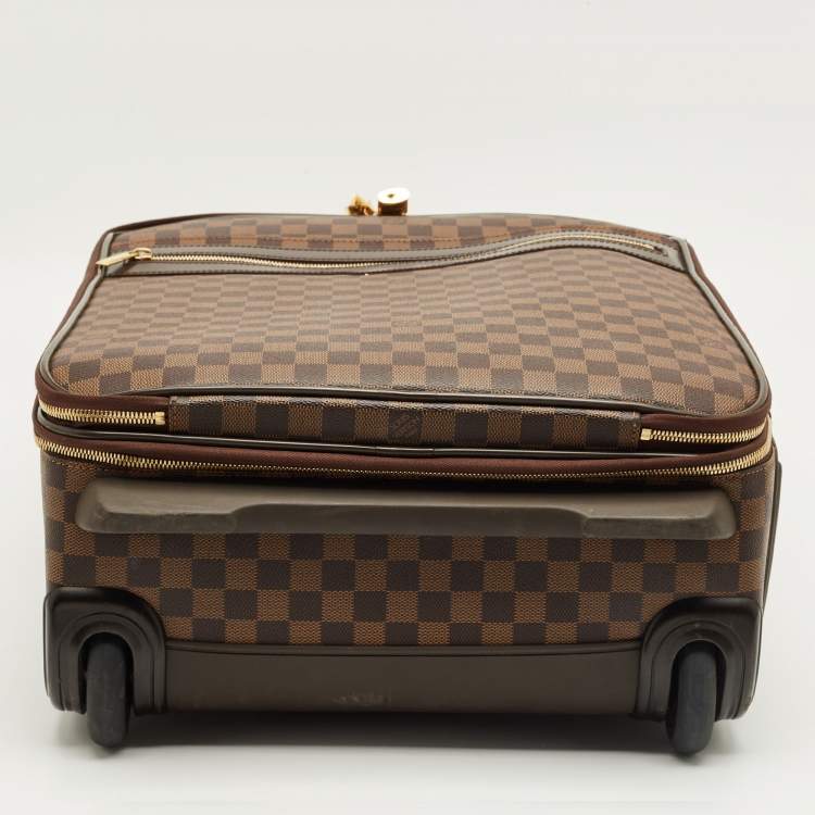 Pre Owned Louis Vuitton Damier Ebene Canvas Pegase 55 Luggage