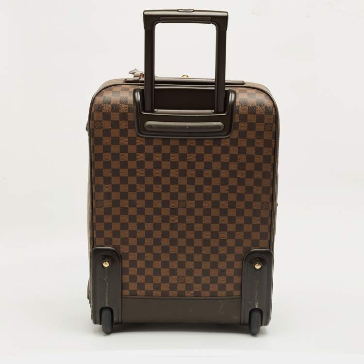 Pre Owned Louis Vuitton Damier Ebene Canvas Pegase 55 Luggage