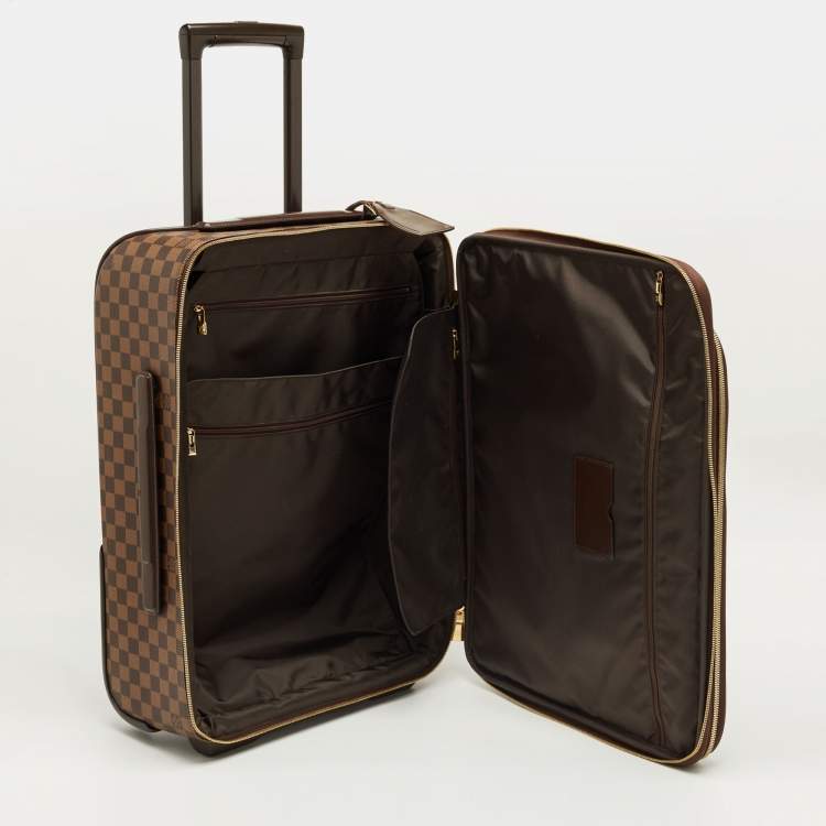 Pre Owned Louis Vuitton Damier Ebene Canvas Pegase 55 Luggage