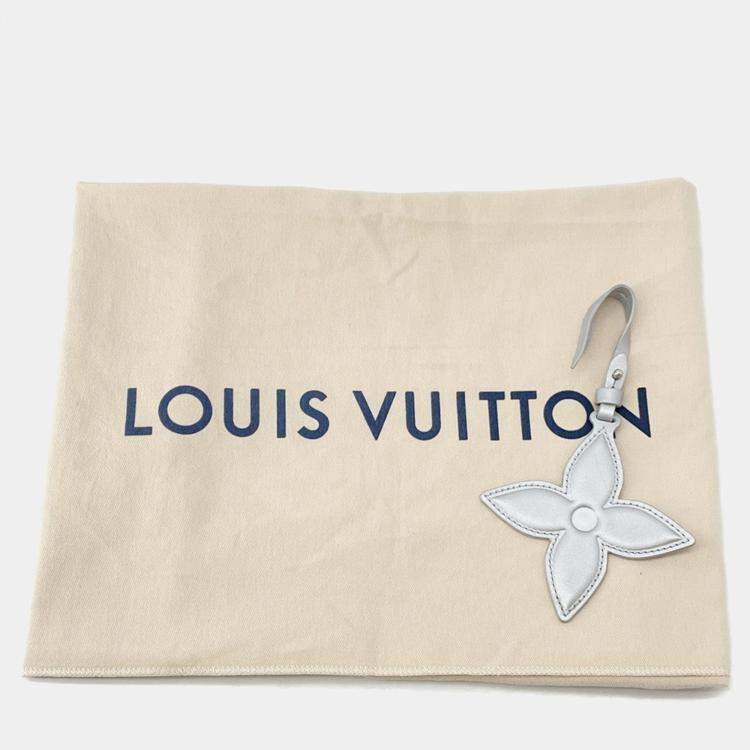 Pre Owned Louis Vuitton LV Ski Onthego MM Blue White Monogram Nylon Tote Bag