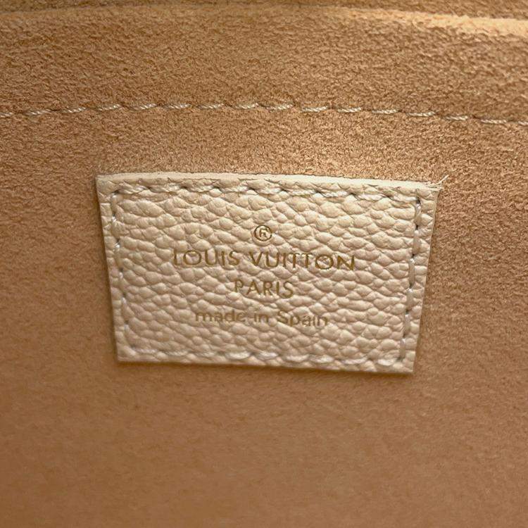Pre Owned Louis Vuitton Multi Pochette Accessoires Cream Monogram Empreinte Calfskin Leather Crossbody Bag