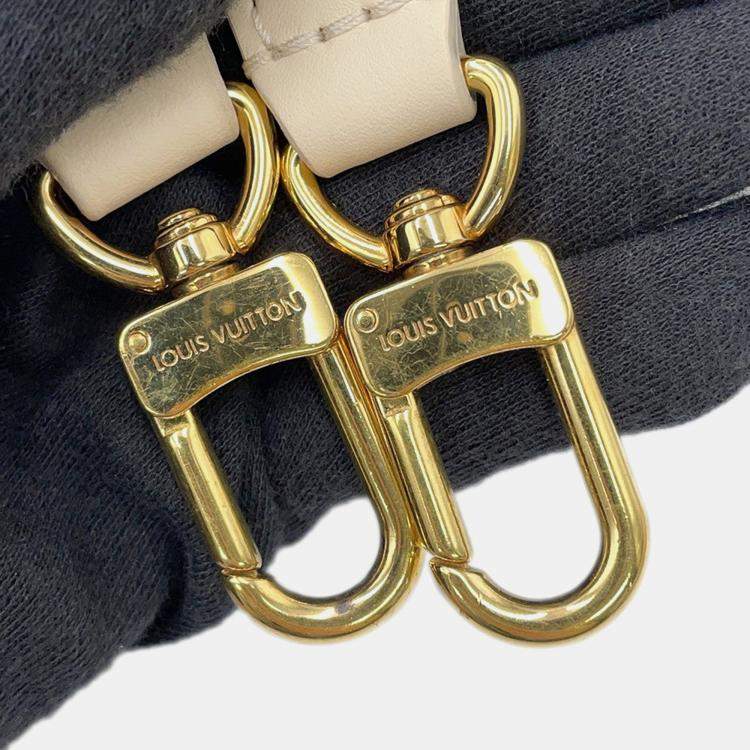 Pre Owned Louis Vuitton Multi Pochette Accessoires Cream Monogram Empreinte Calfskin Leather Crossbody Bag