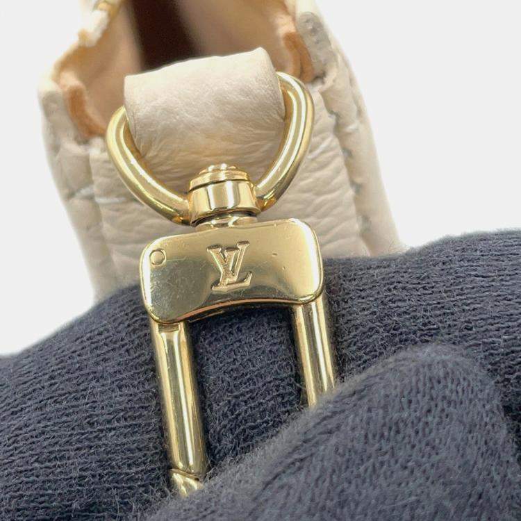 Pre Owned Louis Vuitton Multi Pochette Accessoires Cream Monogram Empreinte Calfskin Leather Crossbody Bag