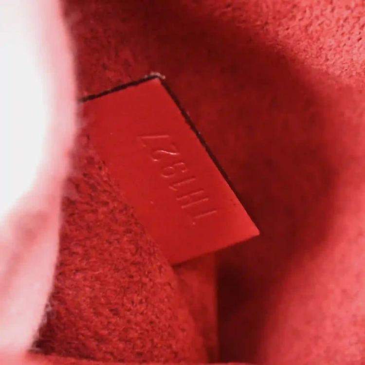 Pre Owned Louis Vuitton Sablon Red Epi Leather Top Handle Bag