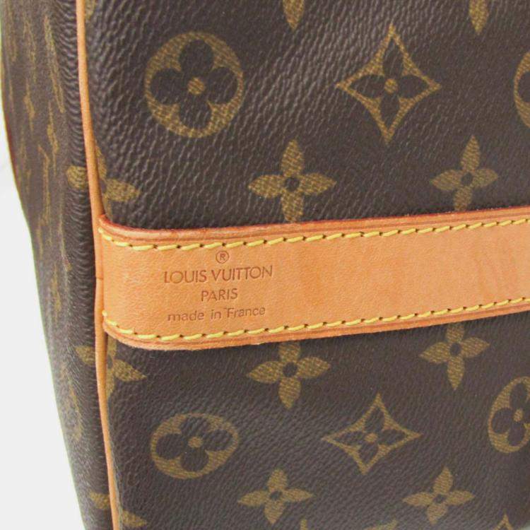 Pre Owned Louis Vuitton Keepall Bandouliere 50 Monogram Canvas Duffel Bag