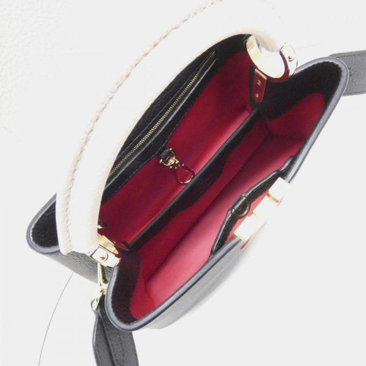 Pre Owned Louis Vuitton Capucines BB Taurillon Leather Top Handle Bag