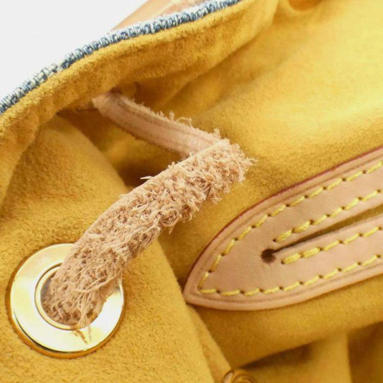 Pre Owned Louis Vuitton Monogram Sac A Dos GM Blue Denim Backpack