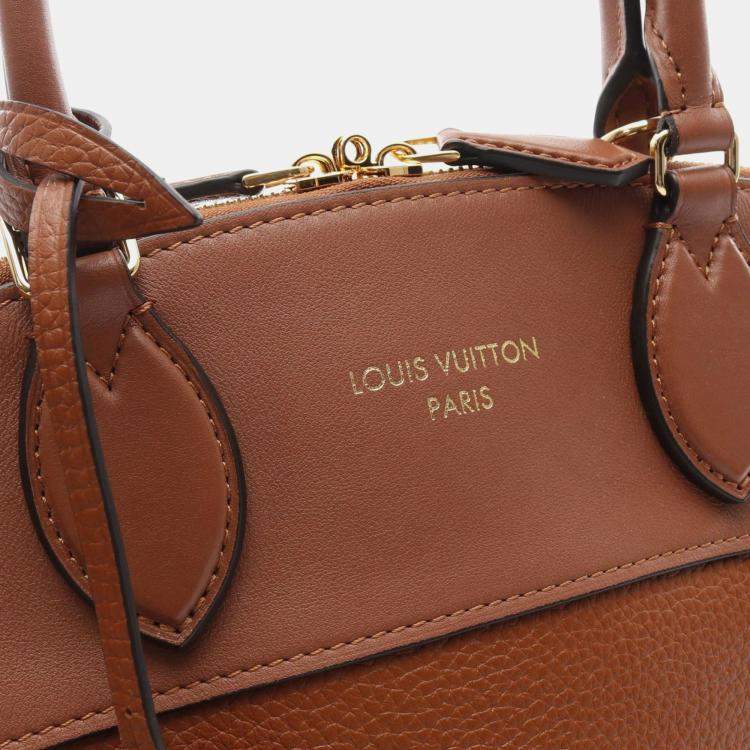 مملوكة مسبقًا Louis Vuitton Vendome MM Gold Brown Taurillon Leather Top Handle Bag
