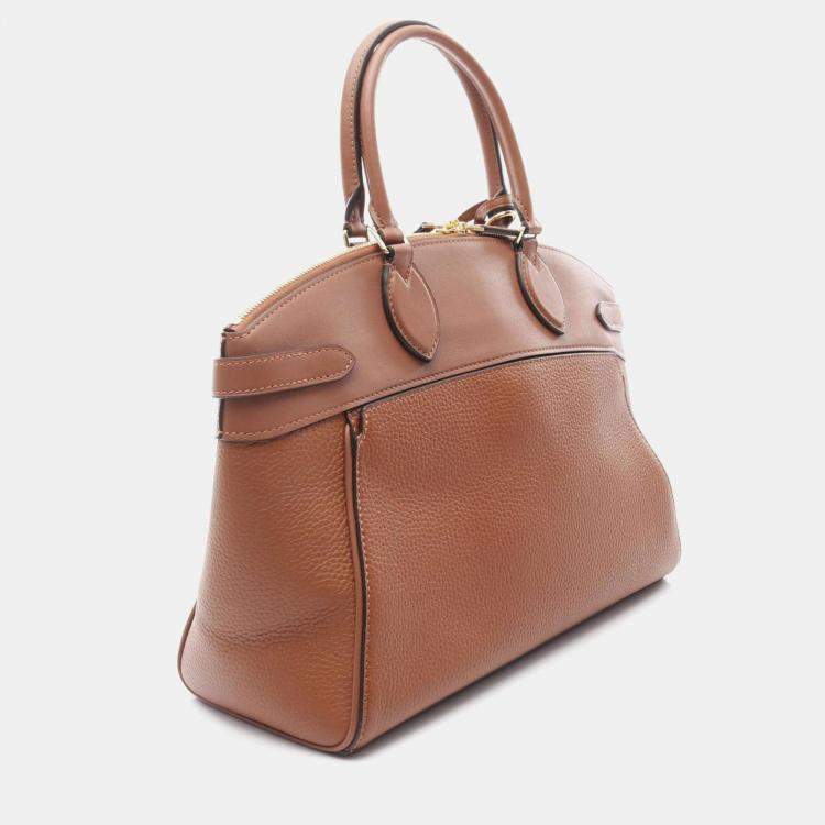 مملوكة مسبقًا Louis Vuitton Vendome MM Gold Brown Taurillon Leather Top Handle Bag