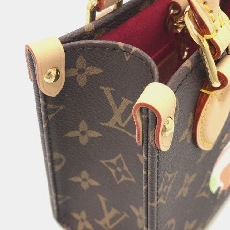 مملوكة مسبقًا Louis Vuitton On The Go Takashi Murakami Panda Bb Brown Monogram Canvas Tote Bag