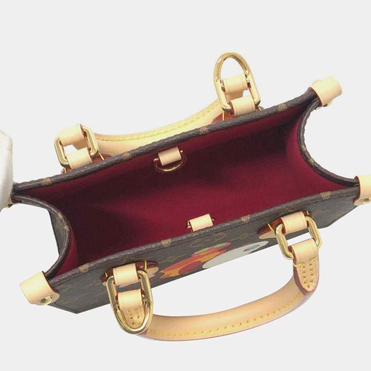 مملوكة مسبقًا Louis Vuitton On The Go Takashi Murakami Panda Bb Brown Monogram Canvas Tote Bag