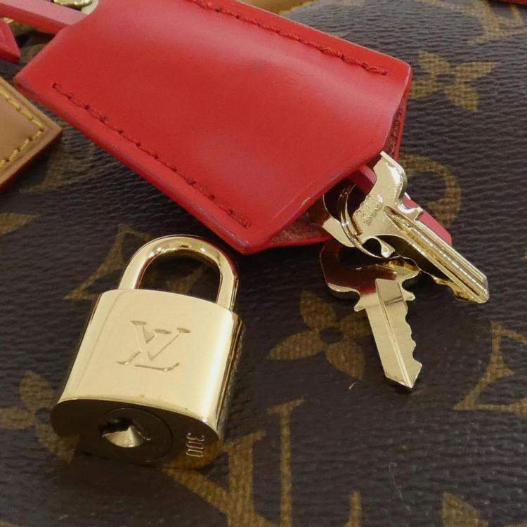 Pre Owned Louis Vuitton Monogram Speedy Bandouliere 30 Brown Monogram Coated Canvas Boston Bag