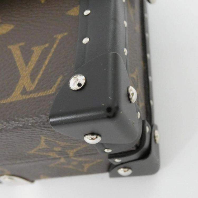 مملوكة مسبقًا Louis Vuitton Monogram Macassar Wallet Trunk Brown Black Canvas Wallet Bag