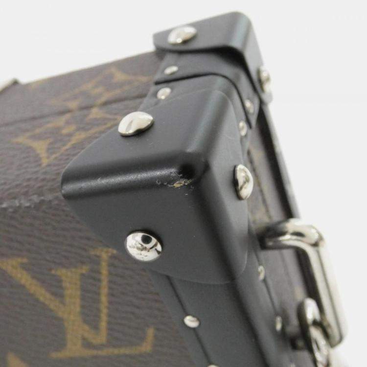مملوكة مسبقًا Louis Vuitton Monogram Macassar Wallet Trunk Brown Black Canvas Wallet Bag