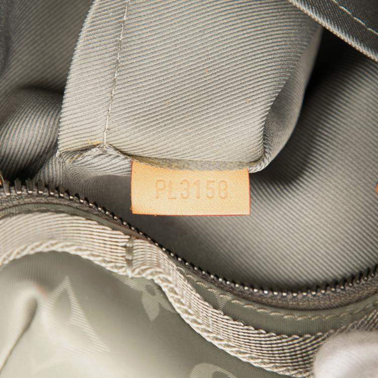 Pre Owned Louis Vuitton Monogram Titanium PM Gray Canvas Messenger Bag