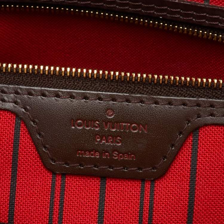 Pre Owned Louis Vuitton Damier Ebene Canvas Neverfull MM Bag