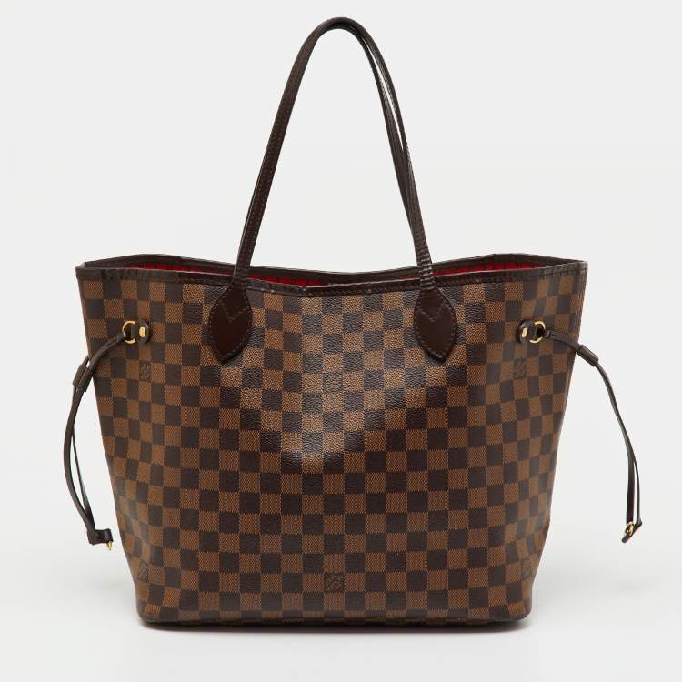 Pre Owned Louis Vuitton Damier Ebene Canvas Neverfull MM Bag