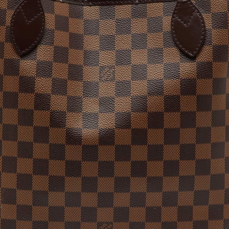 Pre Owned Louis Vuitton Damier Ebene Canvas Neverfull MM Bag