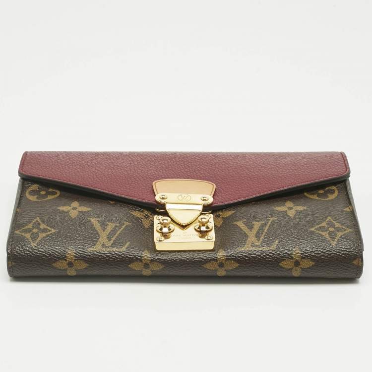 Pre Owned Louis Vuitton Aurore Monogram Canvas Pallas Wallet