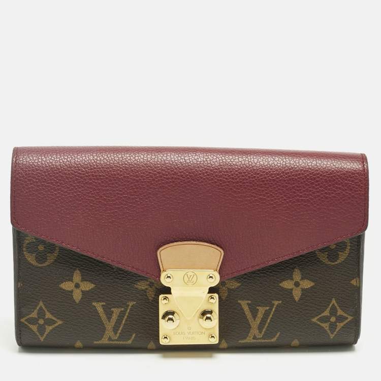 Pre Owned Louis Vuitton Aurore Monogram Canvas Pallas Wallet