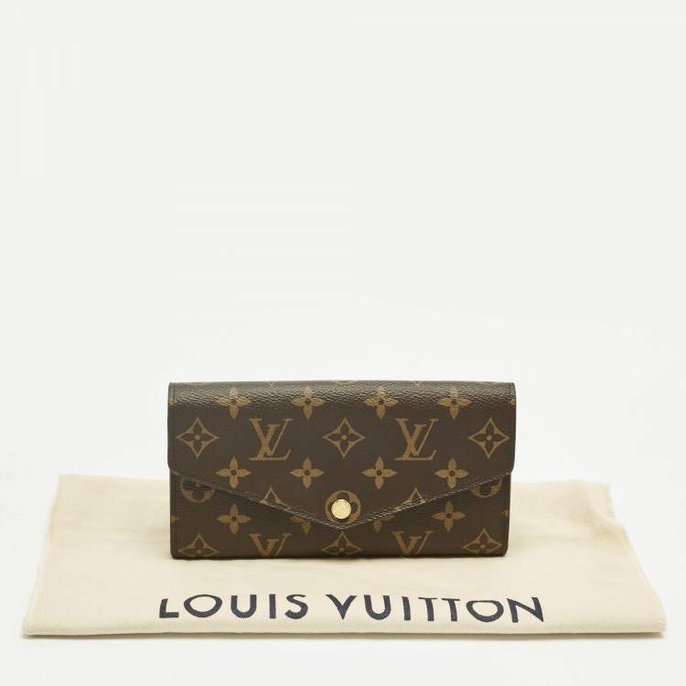Pre Owned Louis Vuitton Monogram Canvas Sarah Wallet