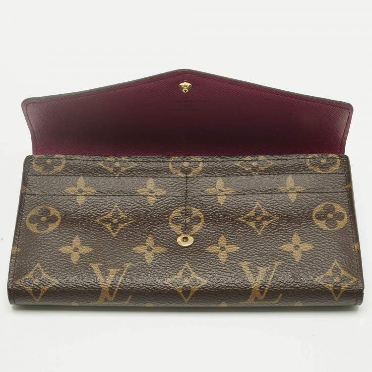 Pre Owned Louis Vuitton Monogram Canvas Sarah Wallet