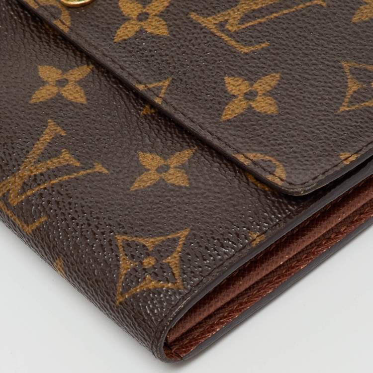Pre Owned Louis Vuitton Monogram Canvas Sarah Long Wallet