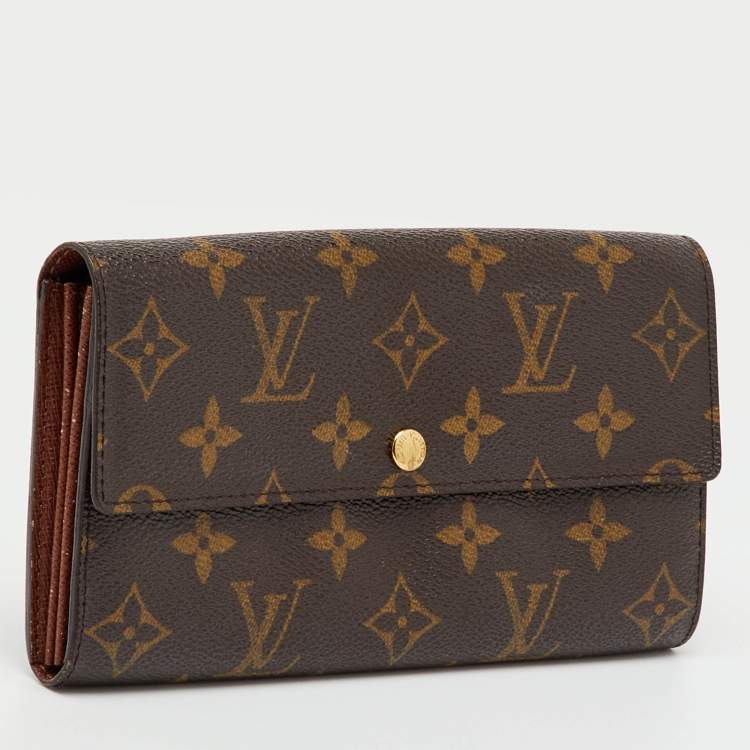 Pre Owned Louis Vuitton Monogram Canvas Sarah Long Wallet
