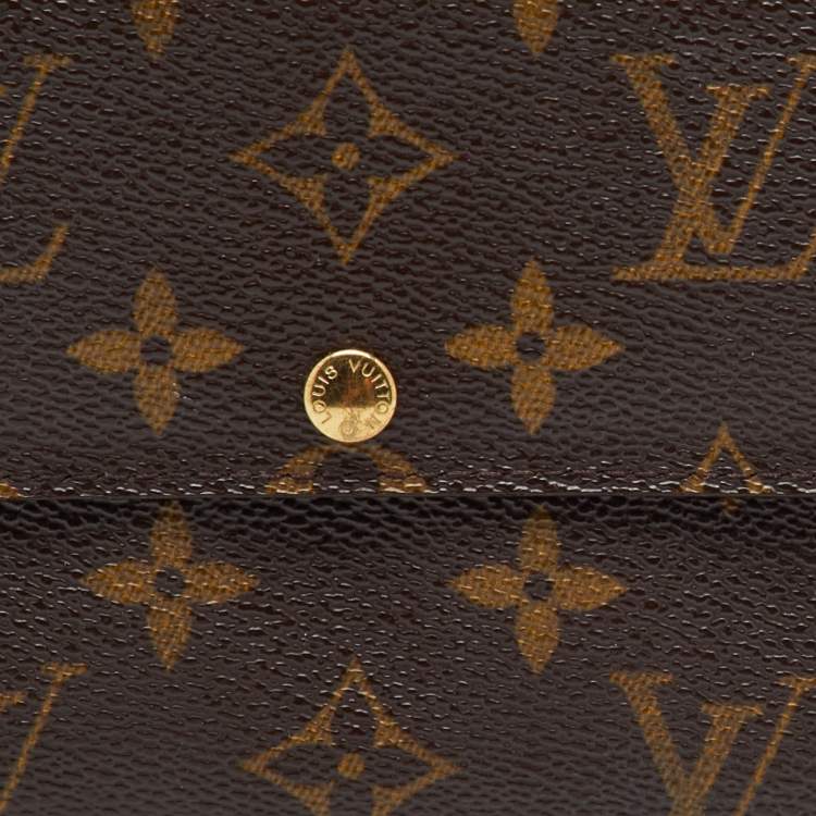 Pre Owned Louis Vuitton Monogram Canvas Sarah Long Wallet