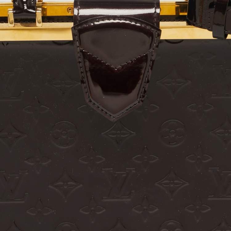 Pre Owned Louis Vuitton Amarante Monogram Vernis Deesse GM Bag