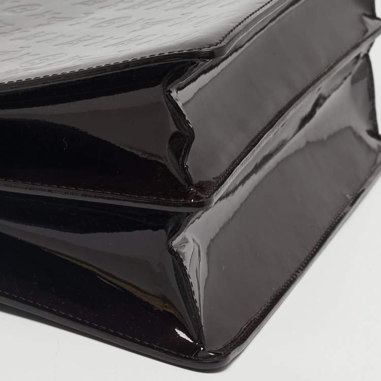 Pre Owned Louis Vuitton Amarante Monogram Vernis Deesse GM Bag