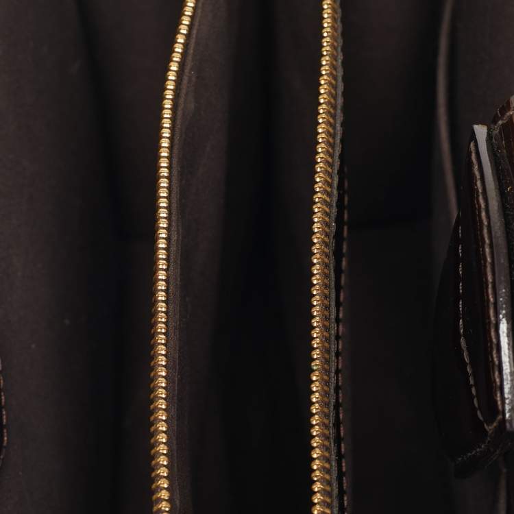 Pre Owned Louis Vuitton Amarante Monogram Vernis Deesse GM Bag